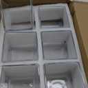 KEYWING 6 Pack Square Glass Vase 5" x 5" x 5", Clear Flower Vases for Centerpieces, Square Flower Vase Candle Holder for Wedding, Party, Home Office Decoration