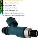 4PCS FJ1053 15710-65J00 Fuel Injector Fuel Spray Nozzle 12 Holes Disc Engine For Suzuki SX4 2.0L-L4 2007 2008 2009 Replace#FJ1053M1357676604G2199