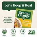 SEEDS OF CHANGE Organic Quinoa, Brown & Red Rice with Flaxseed, Microwaveable Ready to Heat, 8.5 Ounces (Pack of 6)
