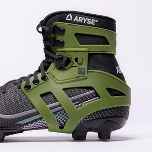 XFAST - Cleat Ankle Brace & Stabilizer - Superior Ankle Support for Men and Women. Football, Soccer, Lacrosse, Rugby & More - (X-Small, Green, Single)