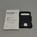 Furid Smart Wallet For Men Slim: Rfid Minimalist Pop Up Wallets with Money Clip Metal Credit Card Holder - Gifts for Husband Father at Birthday Anniversary (Black Onyx Leather)