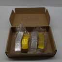 DOITOOL 100 Pcs Mini Individual Cupcake Containers Moon Cake Packaging Clear Plastic Cupcake Boxes Mini Cake Containers Egg Yolk Crisp Box for Cookies and Pastries