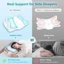 BDEUS Sleep Apnea Pillow, Cervical Neck Pillow for Pain Relief, Ergonomic Side Sleeper Pillow for Adults, Orthopedic Contour Memory Foam Pillow for Neck Support, Anti Snore, Cooling, Grey