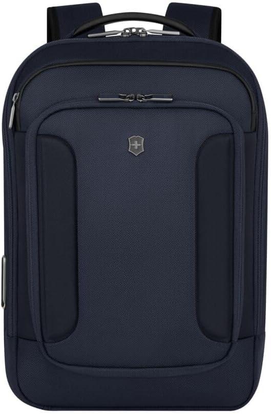Victorinox Werks Traveler 7.0, Compact Backpack with 14" Laptop and 11" Tablet Compartment, Navy Blue