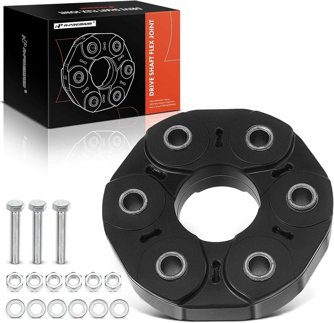 A-Premium Drive Shaft Coupler Flex Joint Coupling with Bolts Compatible with Chrysler 300 2005-2010 & Dodge Challenger 2010-2011, Charger 2006-2011, Magnum 2005-2008, Replace# 5127289AA, 5144110015