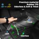 Auxko All Weather Floor Mats Fit for Ford Ranger 2026 2025 2024 TPE Rubber Liners Set Ranger Accessories All Season Guard Odorless Anti-Slip Floor Mats