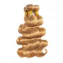 Color #27 Human Hair Bundles Body Wave 16 18 20 Inch Honey Blonde Bundles Body Wave Human Hair Extensions Blonde Unprocessed Brazilian Virgin 50G Per Bundle 150g