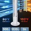 42 INCH Windowless Portable Air Conditioners w/4 Modes & 3 Speeds, 1-Gal Tank for 15H Cooling, 12H Timer, Swamp Cooler Air Conditioner No Window Needed, 90 Oscillating AC Unit for Bedroom