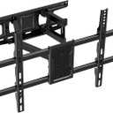 Full Motion TV Wall Mount Bracket Dual Articulating Arms Swivels Tilts Rotation for Most 37-75 Inch Flat Curved TVs,Holds up to 110lbs, Max VESA 600x400mm,Fits up to 16" Studs