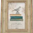4x6 Inches Vintage Feel Rustic Picture Frame For Tabletop or Wall Hanging with Glass Front (4x6, Khaki)