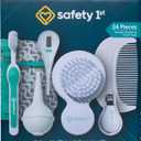 Safety 1st Deluxe Baby Healthcare and Grooming Kit, Pyramids Aqua, Newborn Baby Essentials, One Size, 24 Pieces