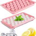 Ice Cube Trays for Freezer - 33 PCS Round Ice Cube Mold with Lid, Sphere Ice Mold and ice trays for freezer