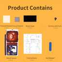 Music Park 3D Wooden Puzzles for Adults Halloween Crafts Haunted Spooky Puzzle Night Light Model Kits to Build Gift for Party and Home Decorations