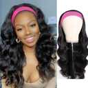 (Only 1 Band) Lace Front Wigs Human Hair HD Transparent Brazilian Natural Black HD Lace Frontal Wigs Pre Plucked with Baby Hair for Women (Band for 12 Inch)