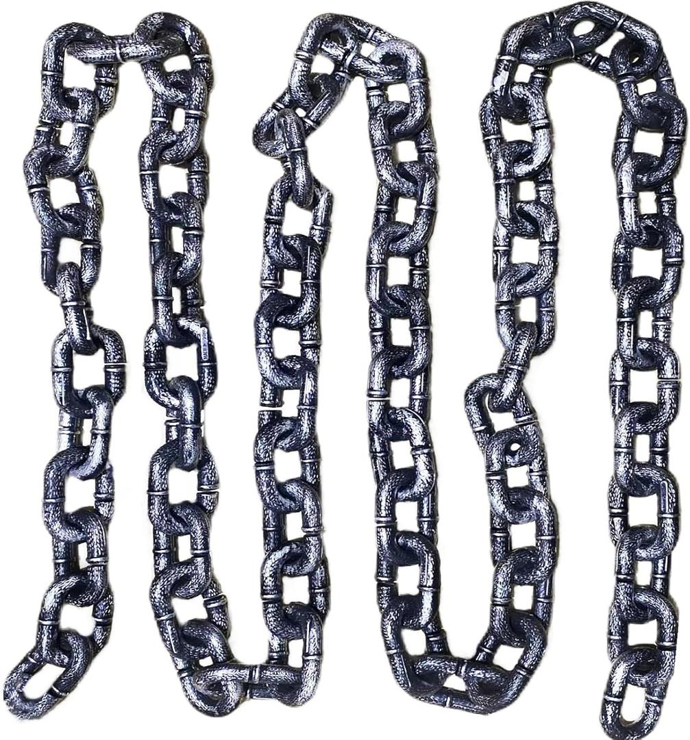 6 Feet Halloween Chains Plastic Chain Halloween Props for Halloween Party Decorations Cosplay Accessory