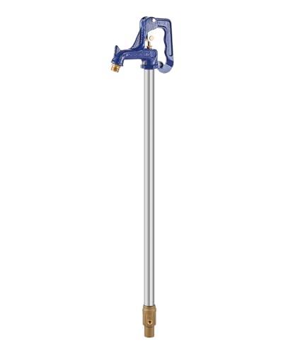 VEVOR Frost Proof Yard Hydrant, 3.25FT Freeze-Proof Outdoor Faucet with 12" Bury Dept, 3/4" NPT Pipe Connection & 3/4" NH Hose Coupling, Heavy-Duty Cast Iron Hydrant for Yard, Garden, Farm Irrigation