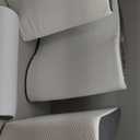 3Pcs Wedge Pillow Set for After Surgery,Acid Reflux Relief, Adjustable Bed Wedge Pillows for Sleeping,Anti Snore, Memory Foam Triangle Pillow for Back&Neck&Shoulder Pain Relief, White&Grey