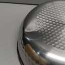 Stainless Steel 80 oz Large Salad Bowl sets with Serving Utensils 12 Inch Salad Spoon and Fork Serving set, Fruit Salad Mixing Bowl Server set of 3, for Hosting Party Kitchen Essentials (Silver)