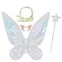 Fairy Wings for Adults,Butterfly Wings for Girls,Angel Wings,Fairy Costume for Women Halloween Dress Up Party Favor Rose