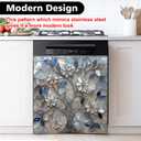 Dishwasher Magnet Sticker Cover Panel Decal Refrigerator Magnetic Sticker Decorative for Kitchen Decoration, Fridge Door Cover, Home Appliances Decor Stickers 23.03"x25.59"