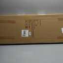 BRIAN & DANY 43 Inches Folding Storage Ottoman Bench, Velvet Ottoman with Storage for Living Room, Long Shoes Bench,Flannelette Footrest Benches Seat (Black)