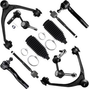 SCITOO 10pcs Front Suspension Kit Upper Control Arm with Ball Joint fit 1998-2005 for Lexus GS300 SC430 GS430 GS400 with Outer Inner Tie Rod End Steering Boot Sway Bar Link