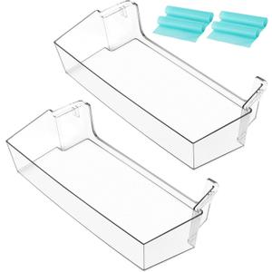 W11239961 W10900538 Refrigerator Door Bin Shelf Compatible for Whirl-Pool Refrigerators by Fetechmate Replace 4591452 W10900538 AP6333410 PS12578777 2-Pack