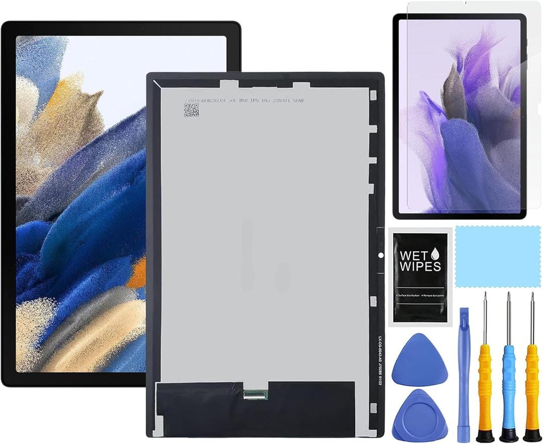 for Samsung Galaxy Tablet A8 Screen Replacement kit for Samsung Tab A8 2021 Replacement Screen SM-X200 SM-X205 LCD Display Digitizer Touch Screen Assembly 10.5 inch Black