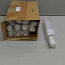 Sanwuta 12 Pcs Transparent Folding Umbrella Full Automatic Clear Foldable Auto Open Close Umbrellas for Rain Wedding