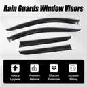 Rain Guards Window Visors for Buick Encore GX 2020-2026 with Chrome Trim