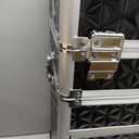 Joligrace Rolling Makeup Case with Drawers - Tattoo Storage Organizer Travel Cart for Nail Tech, Cosmetology, Barber Tools - Portable Suitcase on Wheels (Black)