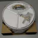 Modern Light Fixture Ceiling Mount Flush Mount Drum Ceiling Light Fixture 3 Light Gold Semi Flush Mount Ceiling Light for Hallway Bedroom Entryway Foyer Office, Gold