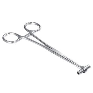 DJCIW Septum Piercing Clamps, 6" Piercing Pliers Surgical Stainless Steel Piercing Tools for Nose Septum Ear Cartilage Industrial Piericng Tube Forceps Pliers