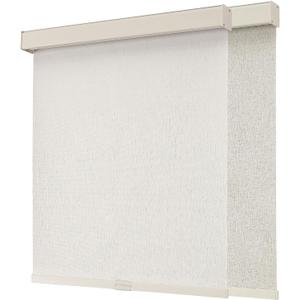 Joydeco Cordless Blackout Roller Shades, Premium Woven Fabric Blinds for Indoor Windows, Thermal Insulated UV Protection Roller Window Shades for Home and Office (Lvory, 46 W x 72 H)
