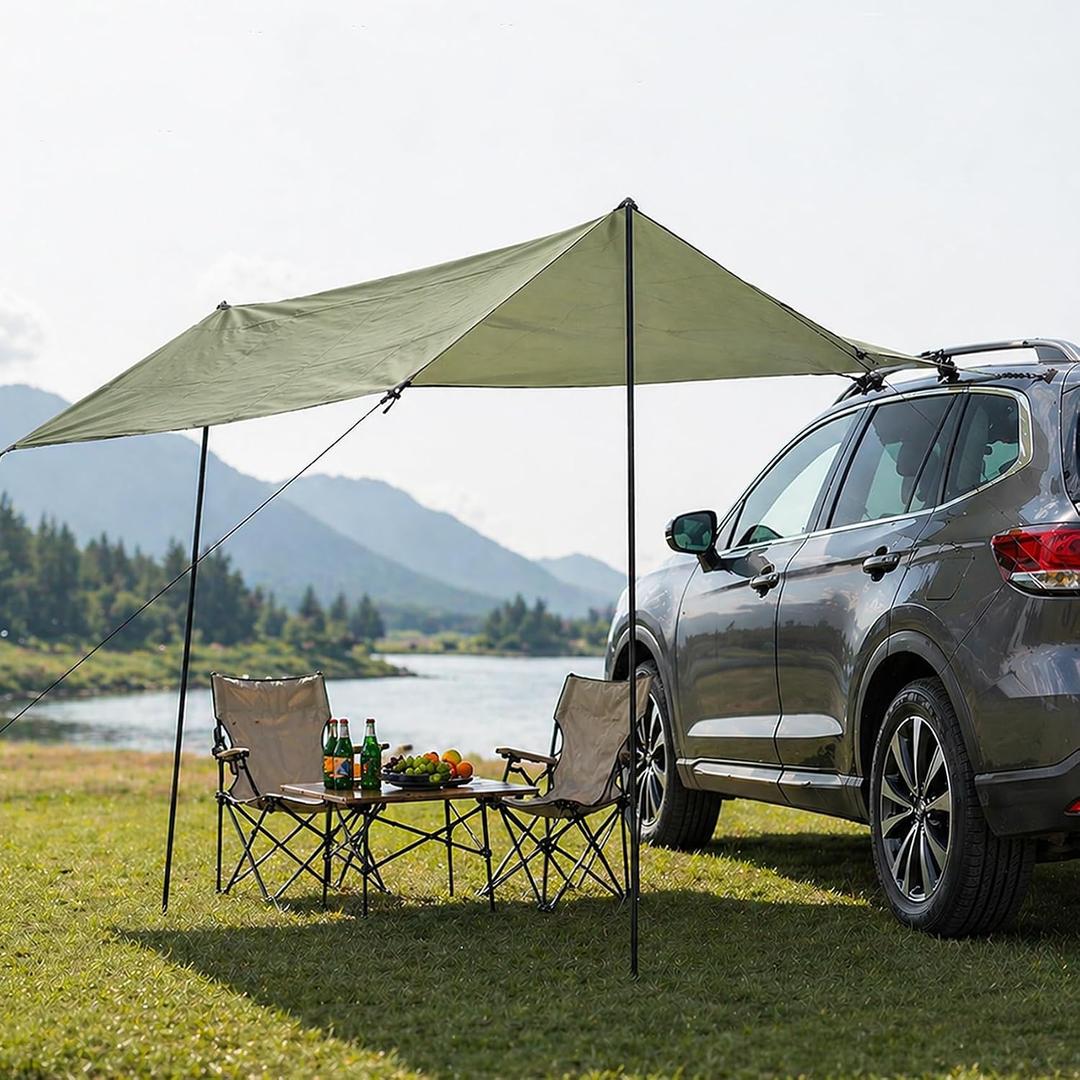10 x 6.56 FT Portable Camping Awning for SUV