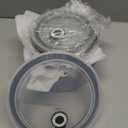 MISSYSSIM Ceramic Mixing Bowls with Lids Set of 4, Embossed Nesting Storage Bowls for Cooking, Serving, Salad, Popcorn etc, Microwave and Dishwasher Safe, Baking Dishes 12/16/28/40 oz (Gray)