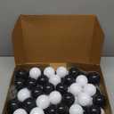 TRENDBOX Ball Pit Balls 100 - Macaron Colors Balls for Ball Pit, Play Tent Baby Playhouse Pool Birthday Party Decoration (F-Black&White)