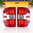 PAANLOK OE-Style Tail Lights for 2022 2023 2024 Ford Maverick and Maverick Hybrid XL XLT, Driver & Passenger Side Pair, Direct Fit Replacement, With Bulbs & Harness, OE Red
