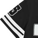 Men's Plus Size Jersey T-Shirts Number Graphic Tees Short Sleeve V Neck Tee Shirt (Purple)