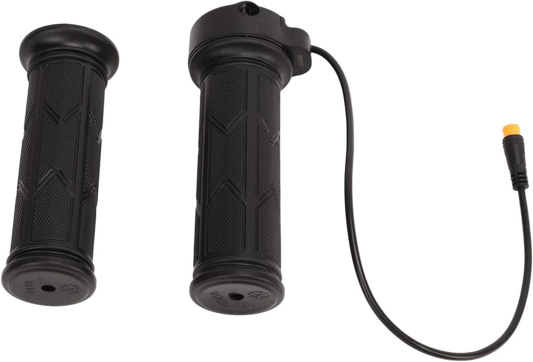 Drfeify 192X Full Rotation Thumb Throttle for Electric Bikes 1 Pair E Bike Accelerator Handle Grip 3 Pin Connector Compatible with Most E Bikes and Scooters
