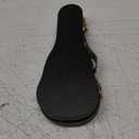 Wooden Miniature Guitar with Stand and Case Mini Musical Instrument Guitar Replica Collectible Figurines Dollhouse Accessories Model Home Decoration Display Ornament (5.12"x1.85"x0.67")