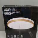 15 Inch Flush Mount Ceiling Light with Remote Control & Night Light, 5CCT Dimmable Ceiling Light Fixture, 35W 3500LM 2700K-6500K Adjustable LED Ceiling Lights for Bedroom Kitchen, White Gold