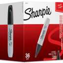 Sharpie Permanent Markers, Chisel Tip, Black, 36 Count