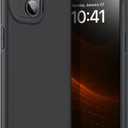 TEAM LUXURY for iPhone 13 Case/iPhone 14 Case, [Military Grade Drop Protection] Shockproof Protective Cover, Rugged Phone Case for iPhone 13/14, 6.1 Inch (Black), Pack 4