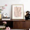 InSimSea Framed Canvas Wall Art Prints, Wall Art for Living Room Bedroom, Beige Abstract Plants Botanical Floral Line Painting Decor, Classic Retro Farmhouse Wall Shelf Decor, 12x16inch