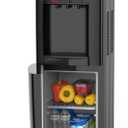 Frigidaire Gallery, Top Load Water Dispenser, Built-in Cooling Bottom Refrigerator Compartment, Black