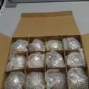 Christmas Balls, Champagne Christmas Balls 16Pcs 6cm Baubles Decorations Clear for Tree Holidays Home Xmas Party Decoration ﻿ (Silvery)