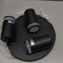 3-Lights Flush Mount Ceiling Light, Black Adjustable Multi-Directional Kitchen Light Fixtures Ceiling, Modern Track Lighting Fixtures, Flexibly Rotatable Spotlights for Bedroom, Hallway, Foyer