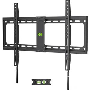 USX MOUNT Fixed TV Wall Mount,Low Profile TV Mount for Most 37-86 Inch Flat Screen Televisions,Max VESA 600x400mm Wall Mount Bracket Holds up to 132 lbs,Fits 16"/18"/24" Wood Studs,Quick Release Lock