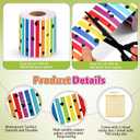 Tenceur 120ft Striped Bulletin Board Border for Classroom, Colorful